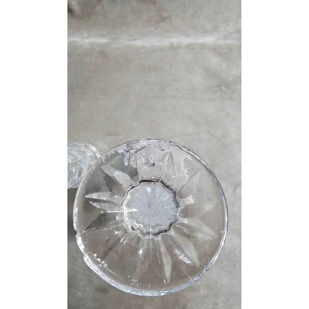 Eternal Crystal 6 Inch Bud Vase Set of 2 24% Lead Crystal Clear #314125 Taiwan